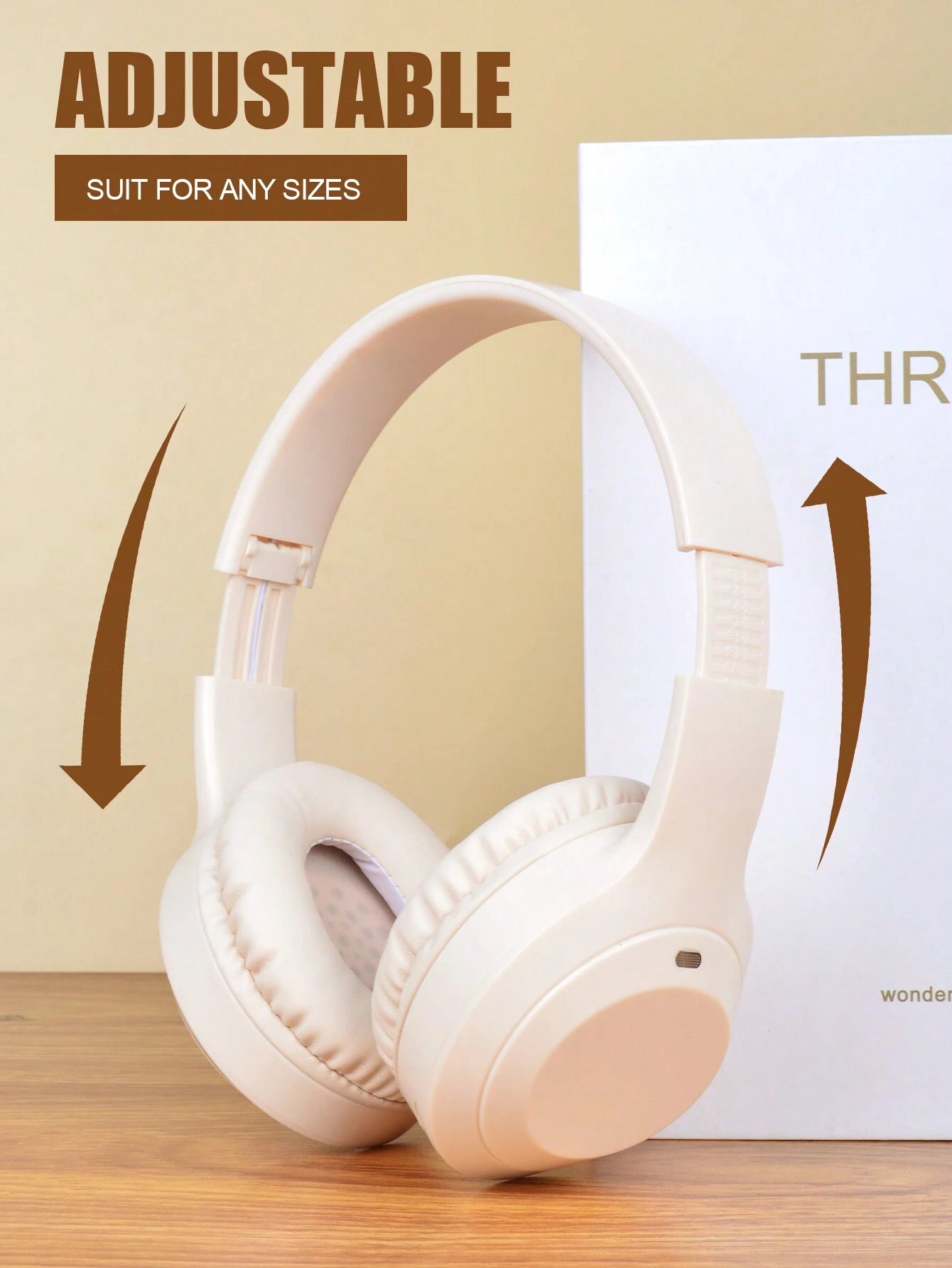 Wireless Headset with Full Coverage, Over-Ear Design, Adjustable Width, Suitable for Business and Mobile Phone Use. Comes with High-Definition Call Quality, Foldable Large Ear Cover, Hifi Heavy Bass and Long Battery Life. an Inexpensive and Convenient Gift Option for Wireless Headset Lovers.